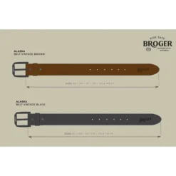 Bælte – Broger Alaska Sort 90cm