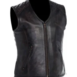 MC Lædervest – Richa Gilet Colt Sort