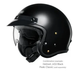 MC-Pilothjelm – Shoei J.O2 Black
