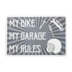 MC-Skilte – Oxford Garageskilt – My Rules OX378