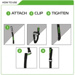Oxford – Atlas G-Hook 26mm x 1.2M Black (Pair) OX306